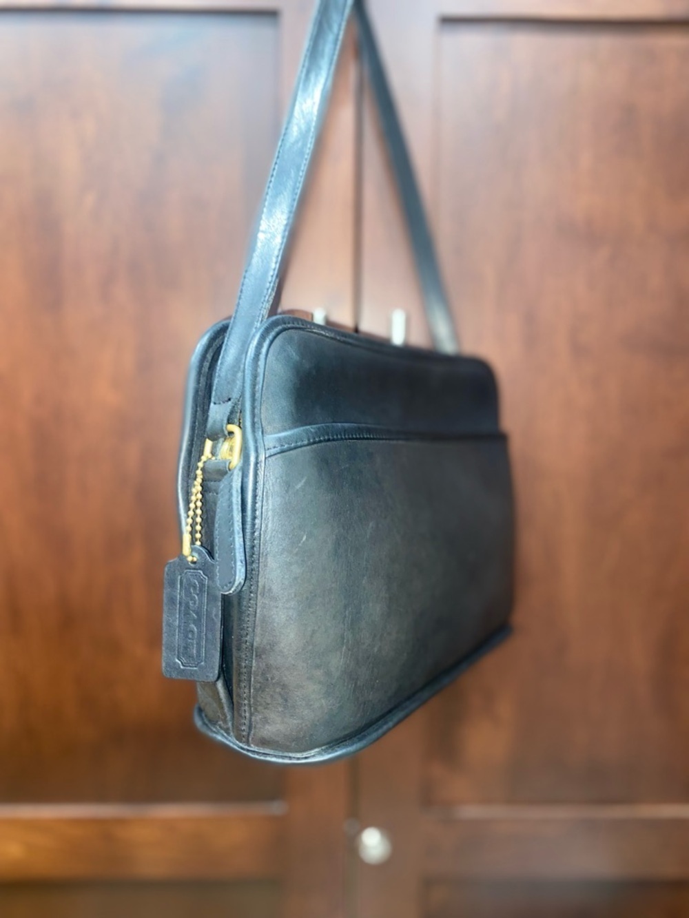 Coach Vintage Black “Oliver” Crossbody Bag GUC - Picture 6 of 16